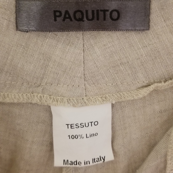 NEW Cream Linen Pants - Picture 1 of 4